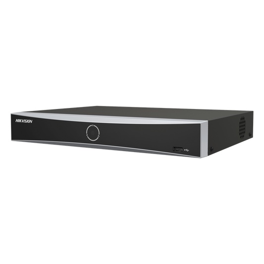 [Acusearch] NVR 12 Megapíxel (4K) / 8 canales IP / 8 Puertos PoE+ / Reconocimiento Facial / AcuSense (Evita Falsas Alarmas) / 1 Bahías de Disco Duro