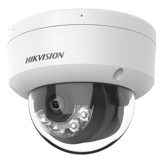 [Dual Light] Domo IP 6 Megapixel / Lente 2.8 mm / 30 mts IR + 30 mts Luz Blanca / Micrófono Integrado / Antivandálico IK08 / ACUSENSE Lite / Exterior