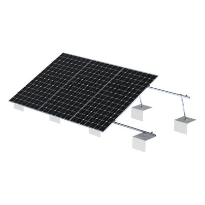 Sistema de Montaje Solar VEKTOR21 / Estructura Ajustable Aluminio AL6005-T5 / Patas Frontales y Ajustables / Ángulos 10°-30° / Torque 11-13 Nm