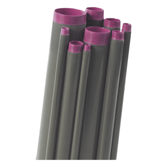 Tubo Conduit rígido de aluminio de 2 1/2" (75.06 mm) con recubrimiento de pvc con cople.