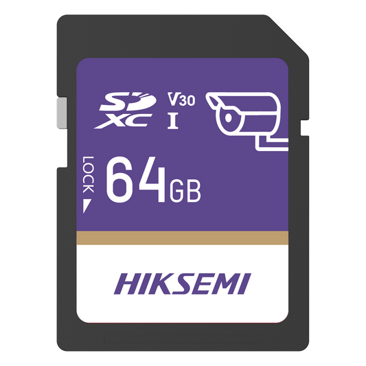 Tarjeta SD GuardPro P10 / 64 GB / 100 MB/s Lectura / 90 MB/s Escritura / Clase 10 U3 V30 / 3D TLC NAND / Especializada Para Videovigilancia 24/7