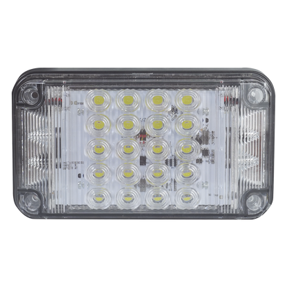 Luz de Advertencia de 7X4", Color Claro, Con Luces de Trabajo, Ideal para Ambulancias