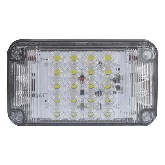 Luz de Advertencia de 7X4", Color Claro, Con Luces de Trabajo, Ideal para Ambulancias