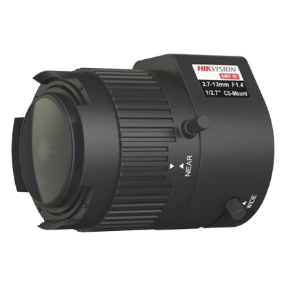 Lente Varifocal 2.7 A 13 mm / Resolución 6 Megapixel / Iris Automático / Formato 1/2.7" / Compatible con Cámaras HIKVISION
