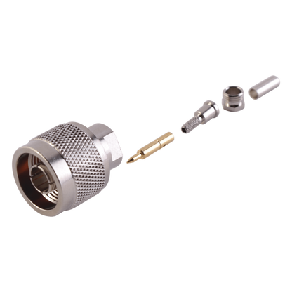 Conector N Macho de anillo plegable para cable RG-174/U, BELDEN 8216