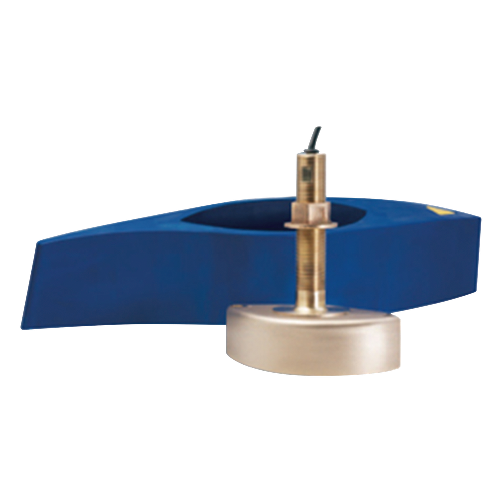 Sensor de Profundidad y Temperatura B258 / 1 kW RMS / Frecuencias Duales 50-200 kHz / Rango de Profundidad 500 m / Bronce / Instalación Thru-Hull