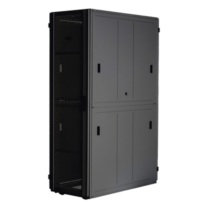 Gabinete FlexFusion™ XGL (Light) para Centros de Datos, 42 UR, 600 mm de Ancho, 1200 mm de Profundidad, Fabricado en Acero, Color Negro