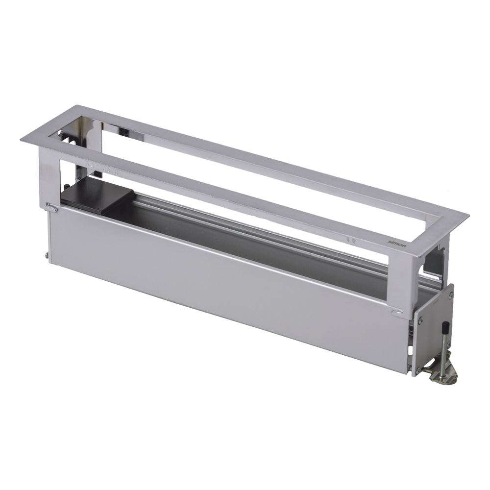 Caja Para Instalación en Escritorio para Voz, Datos o Contactos Eléctricos / Capacidad para 6 Módulos / Salida de Cables Posterior / Los Módulos se