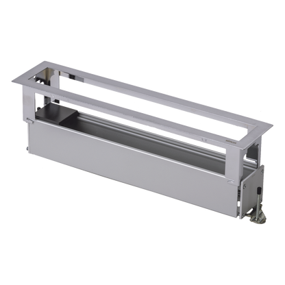 Caja Para Instalación en Escritorio para Voz, Datos o Contactos Eléctricos / Capacidad para 6 Módulos / Salida de Cables Posterior / Los Módulos se
