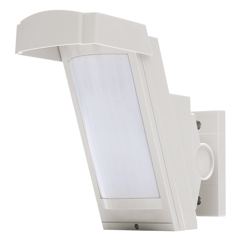 Detector PIR para Exterior / 12 m (39.4 ft) / 85° / Montaje 2.5-3 m / Cableado / Lógica Inteligente Antimascota / Doble Blindaje / Compatible