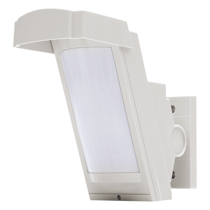 Detector PIR para Exterior / 12 m (39.4 ft) / 85° / Montaje 2.5-3 m / Cableado / Lógica Inteligente Antimascota / Doble Blindaje / Compatible