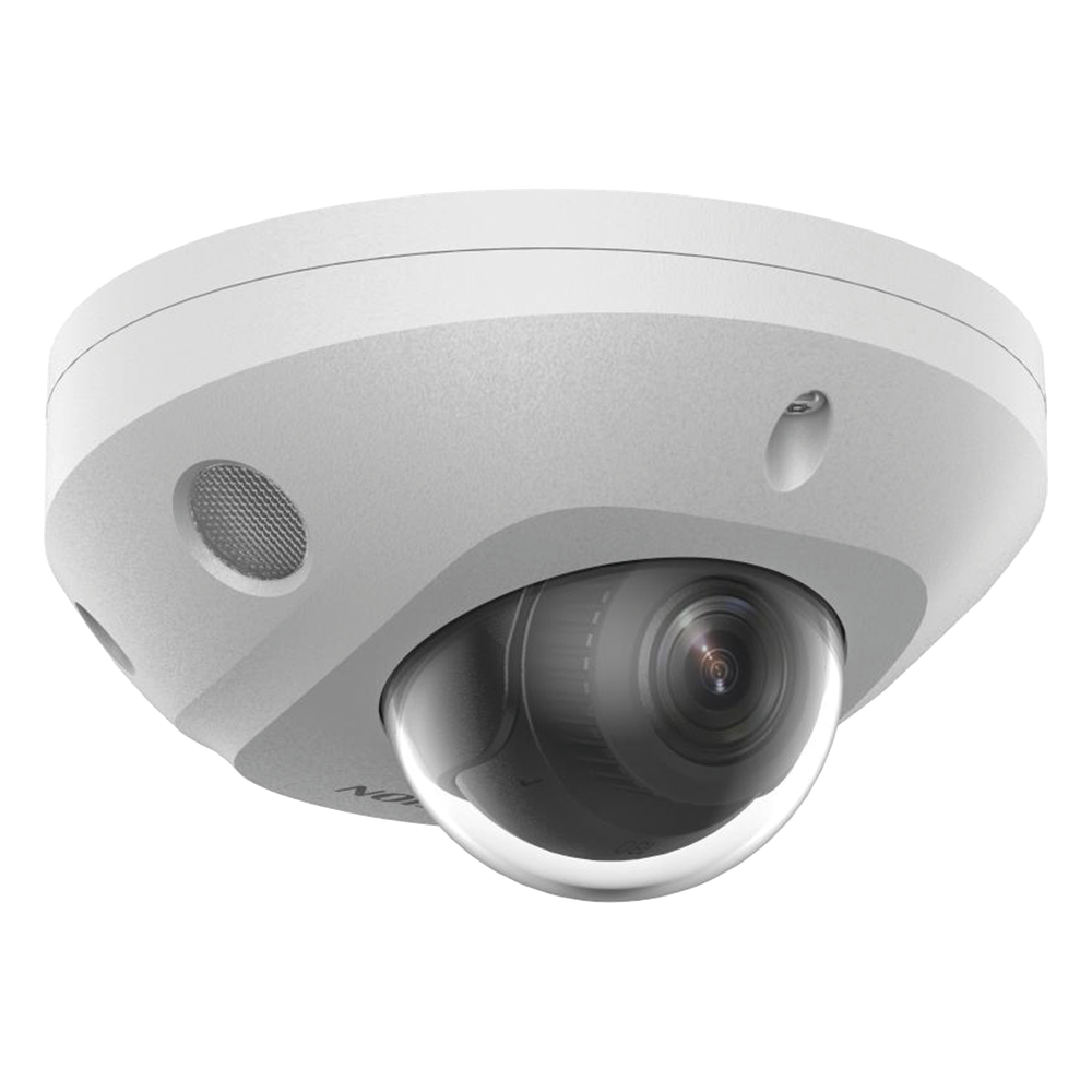[Dual Light + 2 Micrófonos Integrados] Mini Domo IP 6 Megapixel / Lente 2.8 mm / 30 mts Luz Blanca + 30 mts IR / ACUSENSE / Exterior IP67 / IK8 / WDR