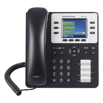 Teléfono IP Empresarial de 3 Líneas con 4 teclas de función, 8 teclas de extensión BLF y conferencia de 4 vías. PoE