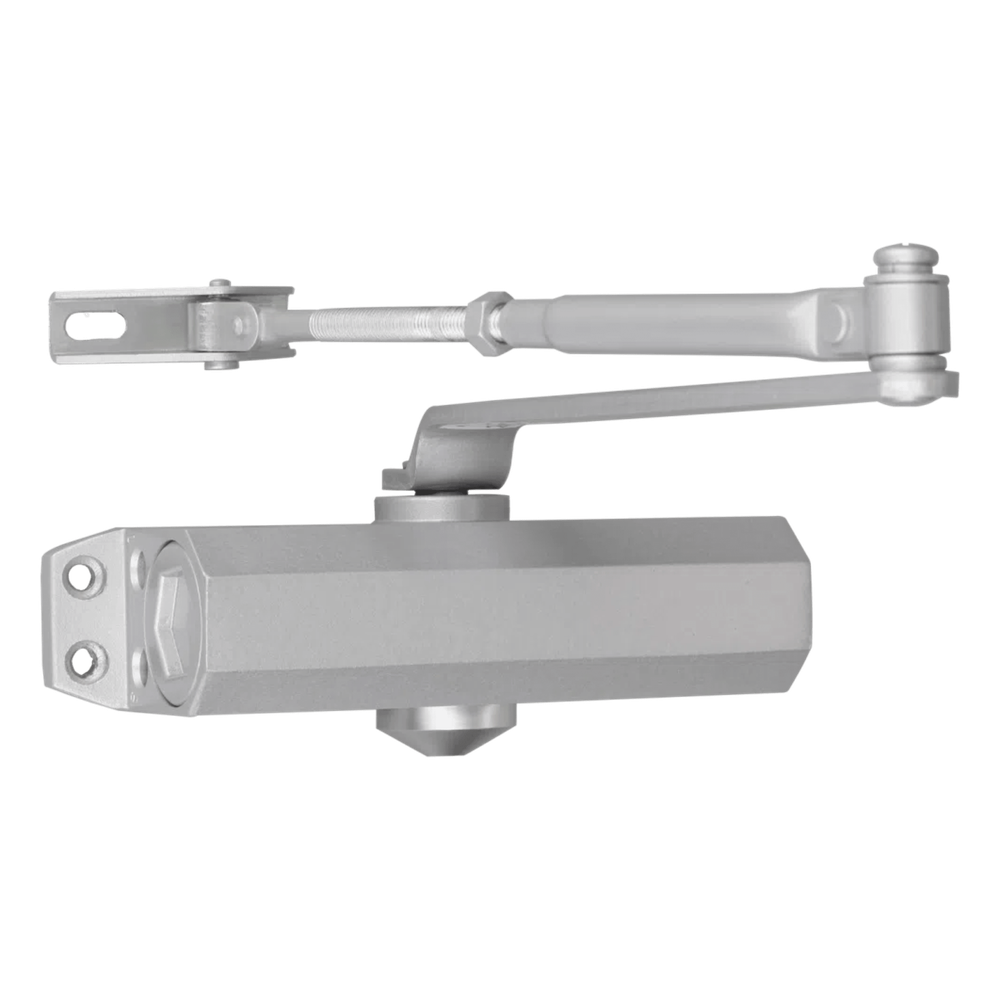 Cierra Puertas / De Superficie / Puertas de Metal / Puertas de Madera / Ajustable para Tamaños / Puertas Hasta 65 kg / Incluye Herrajes / Brazos de