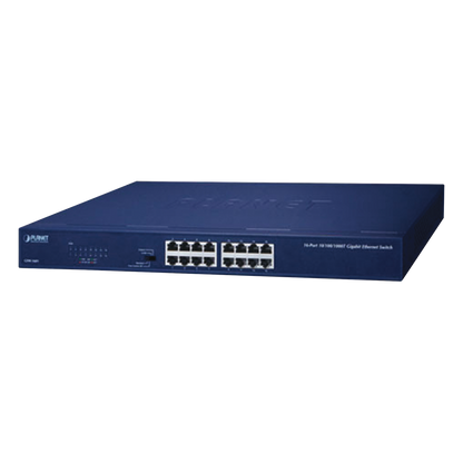 Switch No Administrable Gigabit de 16 Puertos 10/100/1000 Mbps, Con Modo Extendido Para Distancias de Hasta 200 m