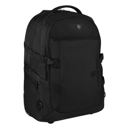 Mochila VX Sport EVO con Ruedas, Mango Telescópico y Correas al Hombro. Fabricada en Poliéster Negro repelente al Agua. Backpack on Wheels.