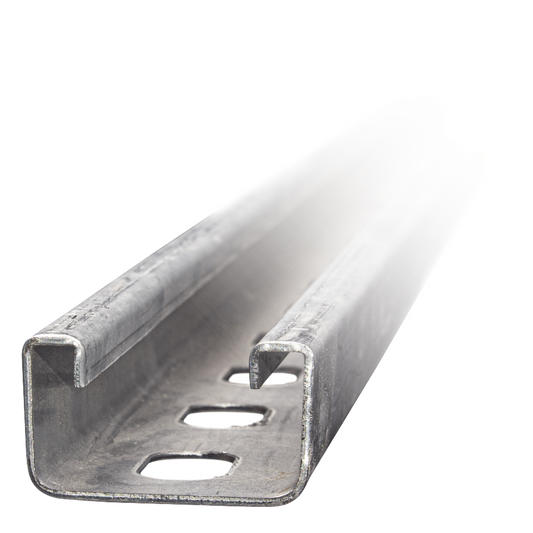 Unicanal Perforado 4 X 2 cm X 3 m / Calibre 12 / Galv. Electrolítico.