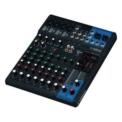 Mezcladora de Audio | 10 Canales | Perillas | 4 Entradas de Micrófono/Línea | 3 entradas Estéreo | Efectos | USB