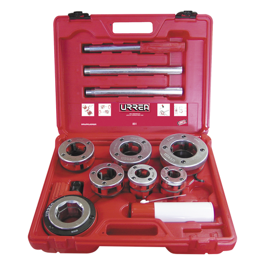 Juego de Tarraja de dados para tubo 1/2" - 2" NPT 9 piezas
