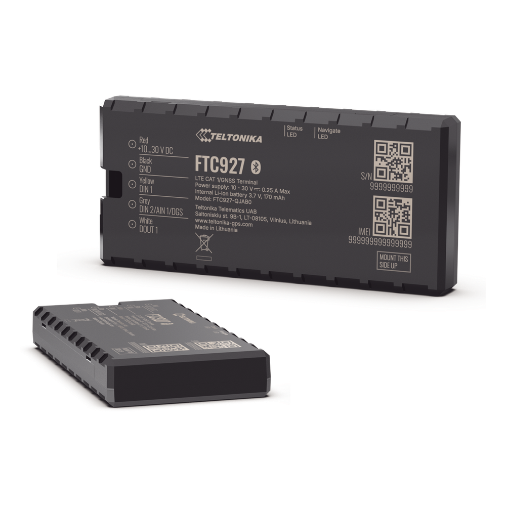 Rastreador GPS Vehicular 4G LTE Cat 1 / Precisión GNSS Mejorada / Dead Reckoning / Bluetooth® 5.4 LE / Detección de Jammer y Bloqueo Remoto