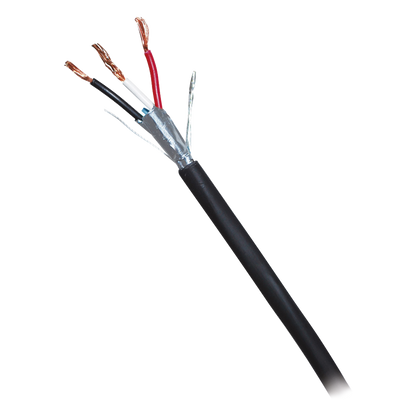 Bobina de 305 m (1000 ft) / Cable para Alarma 3x18 AWG / Blindado / Negro
