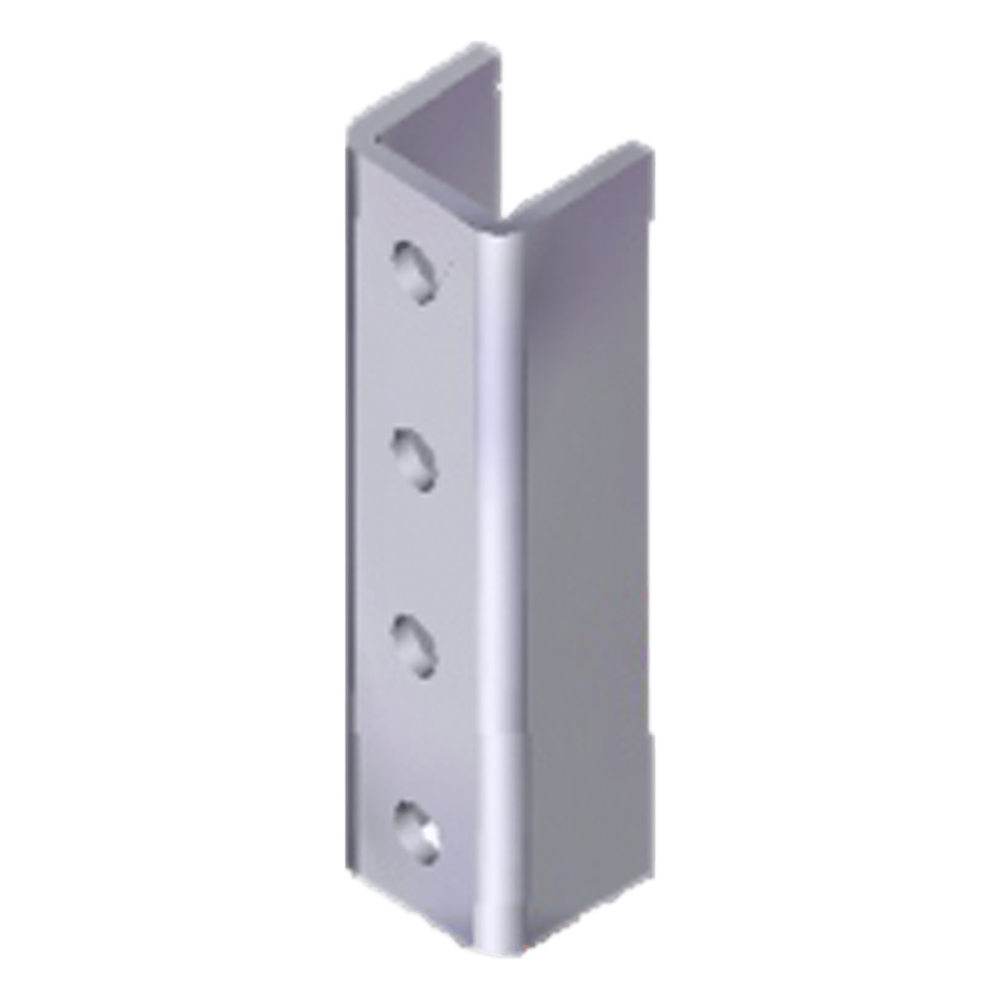 Herraje Cople Para Unicanal 4 X 4 cm de 4 Perforaciones.