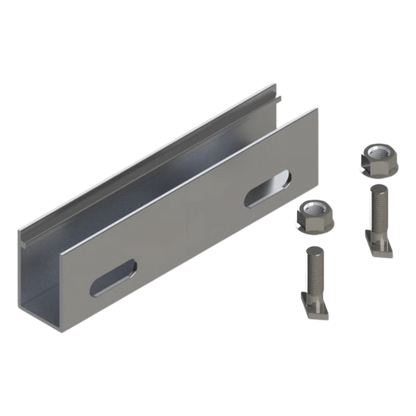 N Connector / Cople de Aluminio para N Rail 4.72 / Acero Inoxidable /