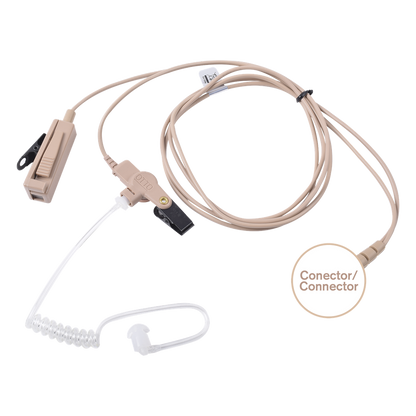 Kit de Micrófono-Audífono profesional de 2 cables para KENWOOD NX-340/320/420, TK-3230/3000/3402/3312/3360/3170