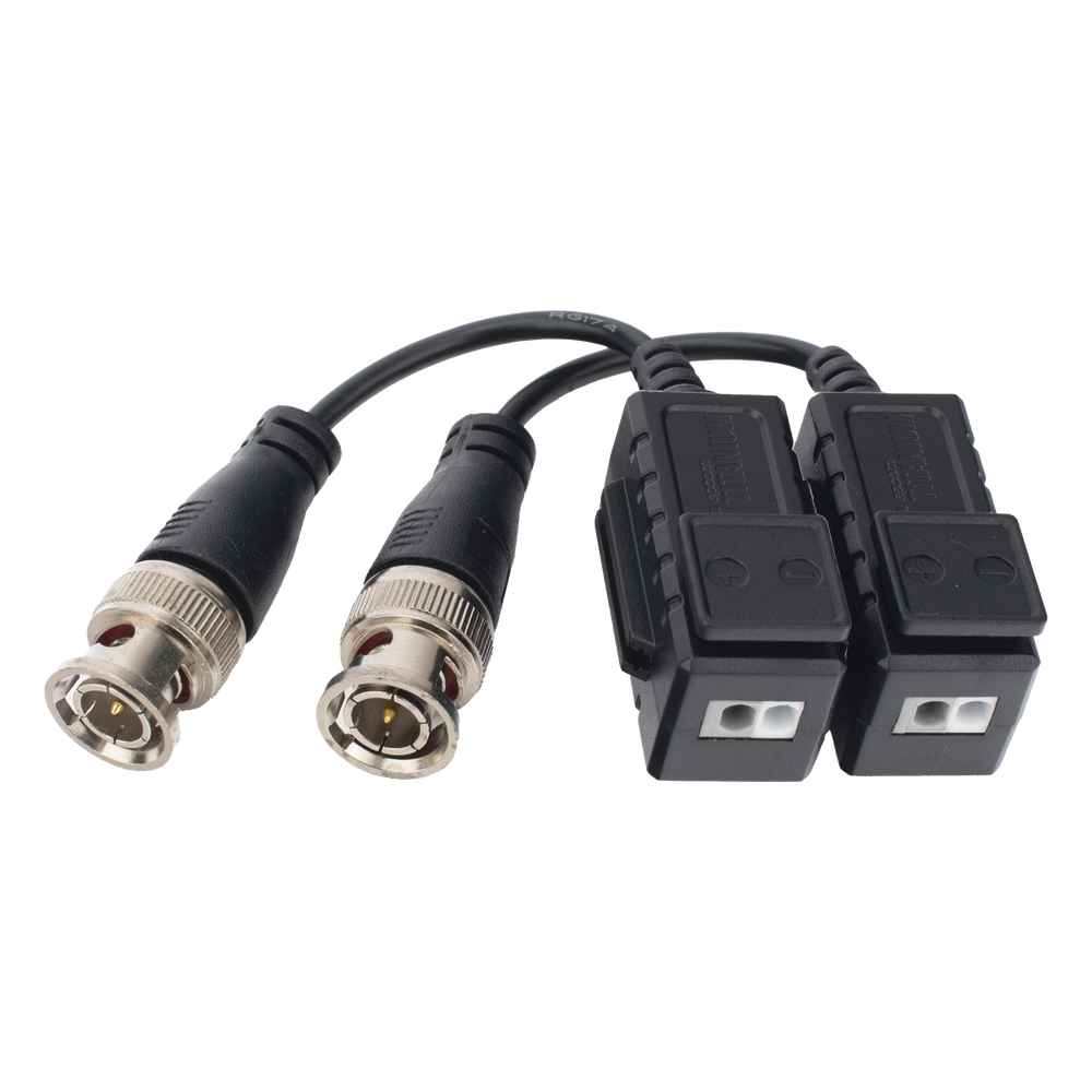 Kit de Transceptores (Baluns) con Terminal PUSH SUPERIOR, Resolución 4K , Cable flexible COAXIAL Blindado / COAXITRON / AUDIO POR COAXITRON / Menu