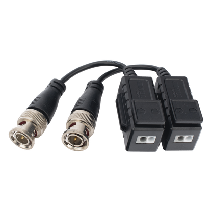 Kit de Transceptores (Baluns) con Terminal PUSH SUPERIOR, Resolución 4K , Cable flexible COAXIAL Blindado / COAXITRON / AUDIO POR COAXITRON / Menu