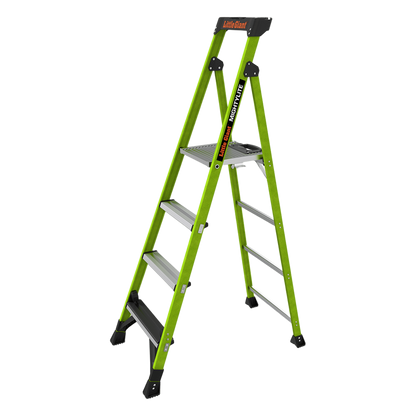 Escalera de Aluminio + Fibra de Vidrio de 1.8m con Soporte para Herramienta. !La Más Liviana del Mundo! (SKU:15406-001)