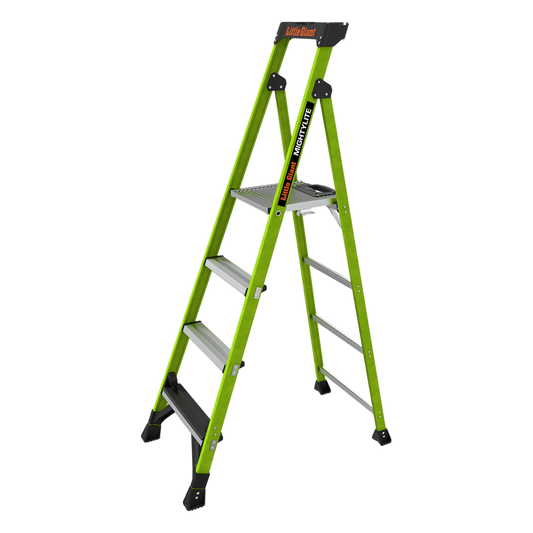 Escalera de Aluminio + Fibra de Vidrio de 1.8m con Soporte para Herramienta. !La Más Liviana del Mundo! (SKU:15406-001)
