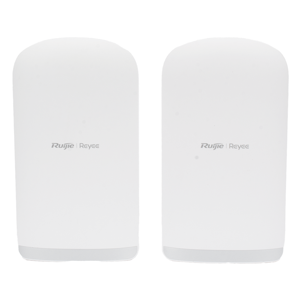 Kit Punto a Punto Ruijie RG-EST350G / Wi-Fi 5 (802.11ac Wave2) 867 Mbps / Antena 16 dBi MIMO 2x2 MU-MIMO / 3 Puertos Gigabit / Alcance 5 km (16,404