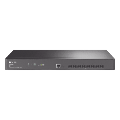 Switch Fibra Óptica L2+ Omada / 8 Puertos SFP+ 10G / 2 Puertos Consola (RJ45 y micro-USB) / Administración Centralizada Omada o Stand-Alone