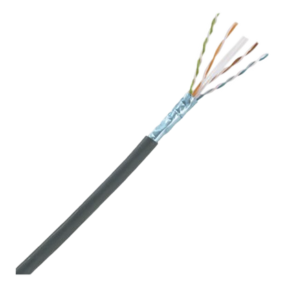 Bobina de Cable Planta Externa con Gel, de 4 Pares, Cat6A, UTP, Color Negro, 305 Metros (1000 Pies)
