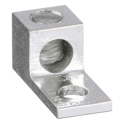 Conector Mecánico de Aluminio, de Un Orificio 1/4" y Un Barril, para Cable de 14 a 2 AWG. 1 Pieza