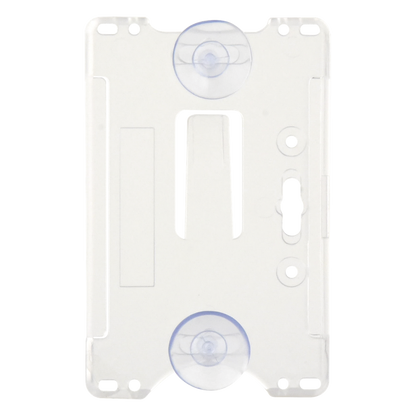 Porta tarjeta de plastico ABS / Transparente / Compatible con tarjetas ACCESSCARDEPC / PROCARDX o Formato CR80