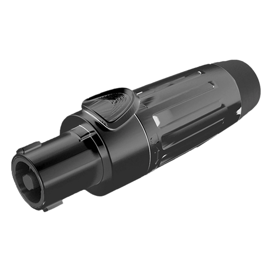 Conector Speakon | Hembra | 4 polos | carcasa negra | Cable AWG10 | 30A