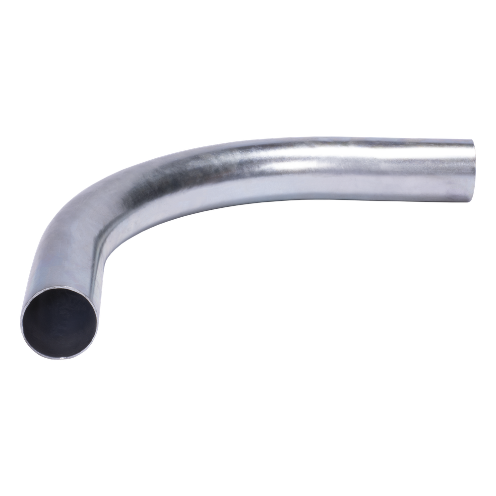 Curva/Codo de 90° 3/4" (19mm) pared delgada galvanizado etiqueta verde