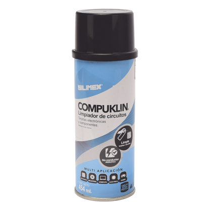 Limpiador desengrasante en aerosol dielectrico, para tarjetas electrónicas y circuitos, bote 454 ml
