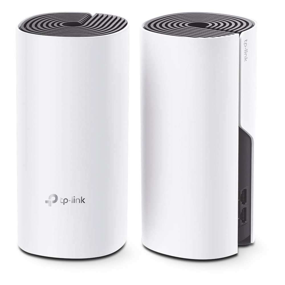 KIT 2 Routers Inalámbricos MESH Interior para Hogar / Doble Banda Wi-Fi 5 AC1200 Mbps / 2 Puerto Gigabit WAN/LAN / 2 Antenas Internas