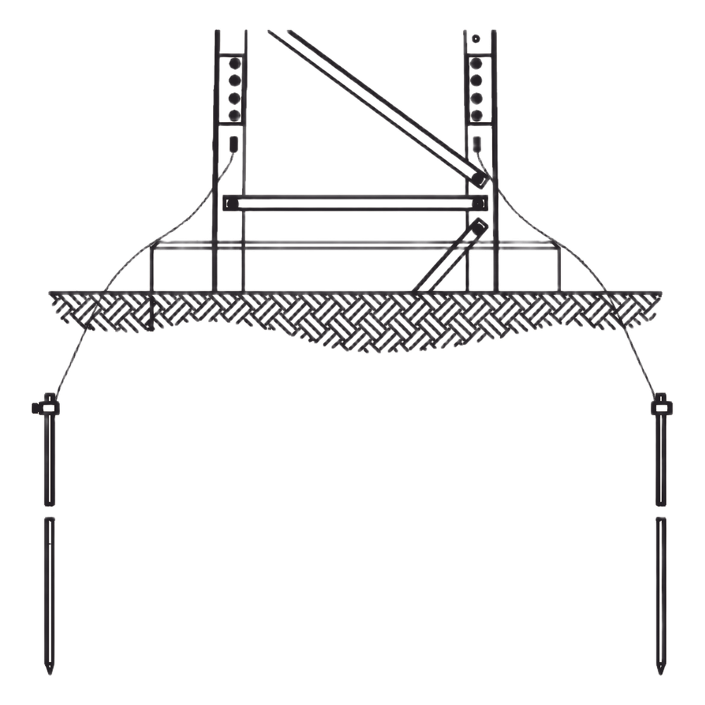 Sistema de Aterrizaje en 3 Piernas para Torre SUPER TITAN. Para Sec. 13 a 21
