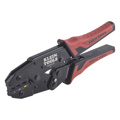 Pinza Ponchadora para Terminales con Aislamiento en Cable de Cobre Sólido y Trenzado de 10-22 AWG.