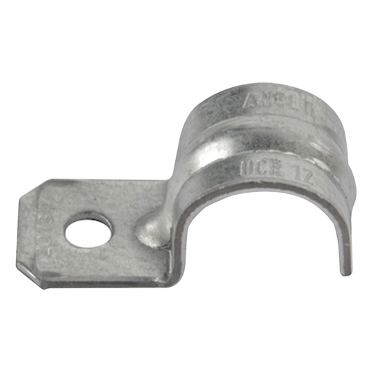 Abrazadera tipo Uña para Tubo Conduit Pared Gruesa y Conduit PVC de 3/4 (19 mm).