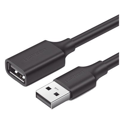 Cable Extensor USB 2.0 A a A | 1 metro | Macho-Hembra | Ultra Durabilidad | Núcleo de Cobre Estañado 28/22 AWG | Blindaje Interior Múltiple / Ideal