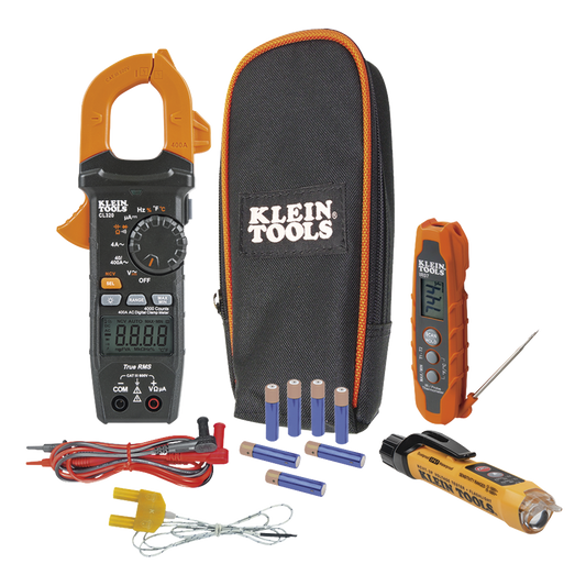 Kit de Prueba Eléctrica HVAC para Aire Acondicionado, Calefacción, Minisplits, etc. Medición de Voltaje CA/CC, Resistencia, Frecuencia, Capacitancia