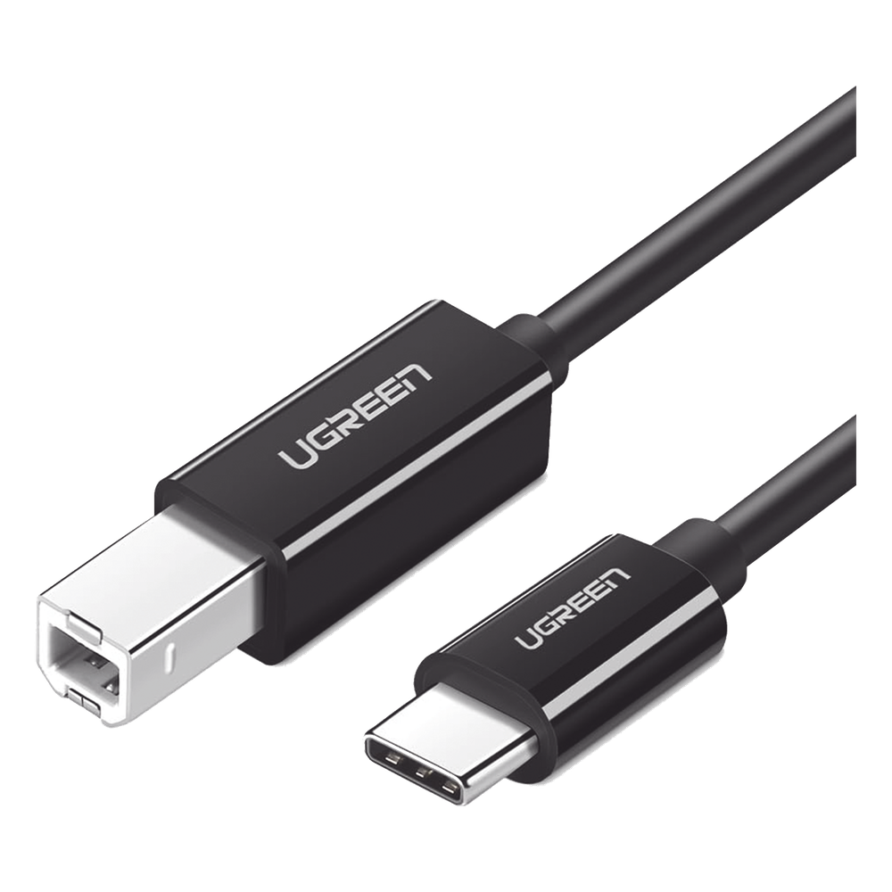 Cable de Impresora o escáner USB-C | 1m (6 pies) | USB Tipo C a USB 2.0 Tipo B | Soporta Thunderbolt 3 | Alta velocidad | DAC | Compatible con