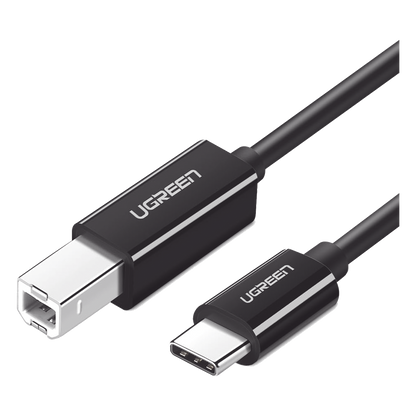 Cable de Impresora o escáner USB-C | 1m (6 pies) | USB Tipo C a USB 2.0 Tipo B | Soporta Thunderbolt 3 | Alta velocidad | DAC | Compatible con