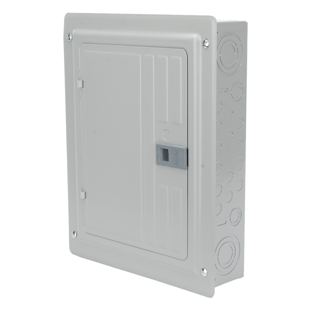 Centro de carga monofásico 1 Fase, 3 Hilos para interruptores QP, de 12 polos - 24 circuitos, 120/240vca, Barras de aluminio 125 Amp, Nema 1, uso