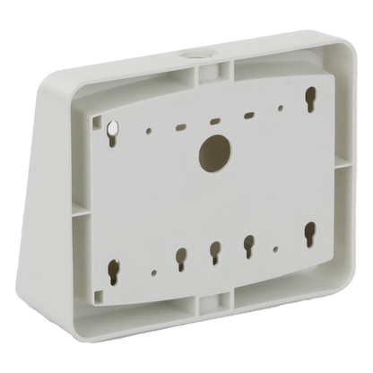 Kit de caja de montaje en superficie color blanco con cuña de visualización angulada de 15 grados para anunciador remoto